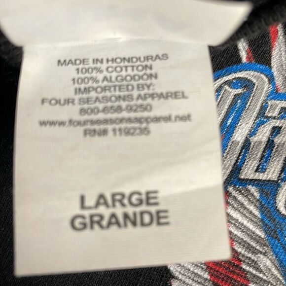 SUNA Harley Davidson Daytona Beach 2017 Black Tshirt Size Large FLAWS READ - Picture 6 of 9